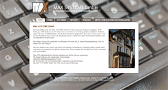 Desktop Screenshot of maxsysteme.de